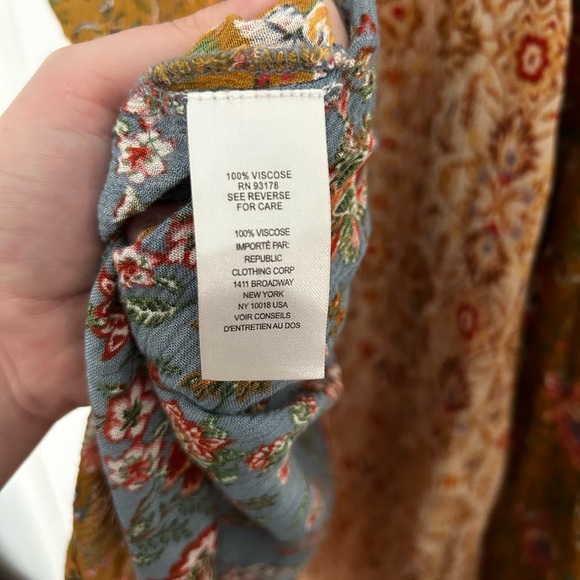 Bohemian Floral Patchwork Midi Skirt - Picture 7 of 9